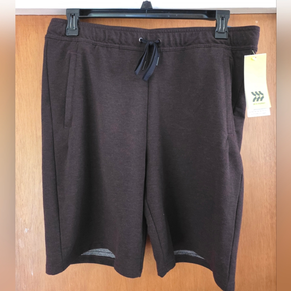 Men's Burgundy All In One Flex Shorts Large